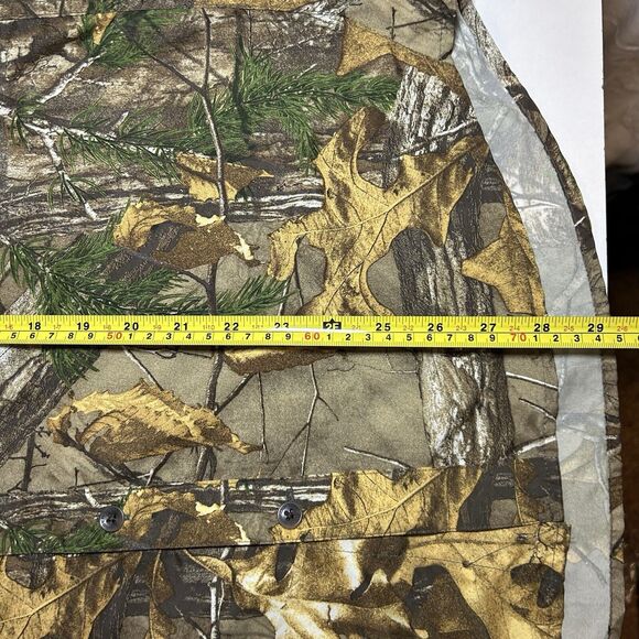 Under Armour Mens Loose Fit Heat Gear Hunting Real Tree Camo Button Size Medium - Picture 9 of 9